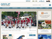 Tablet Screenshot of grouptravelleader.com